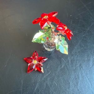 Swarovski crystal poinsettia